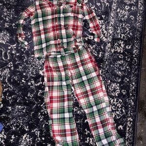 Plaid Men’s Pajamas - Red, Green, White